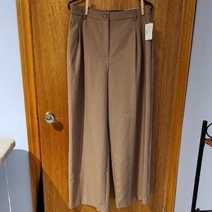 NWT Ricki's Tan Wide-Leg Trousers, Size 10